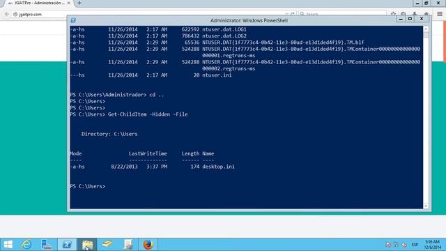Windows PowerShell - Ver archvos ocultos con Get-ChildItem -Hidden -File смотреть онлайн