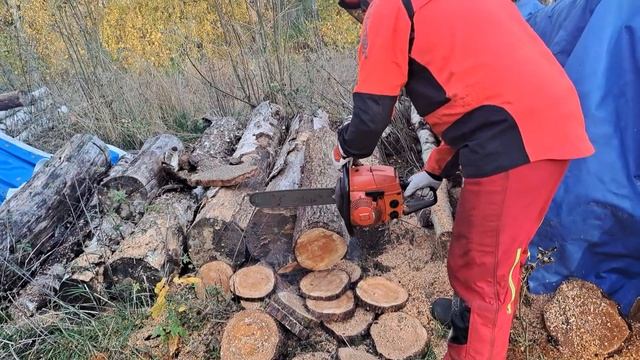 HUSQVARNA 65 MOTORSÅG/ CHAINSAW RUNNING GREAT смотреть онлайн