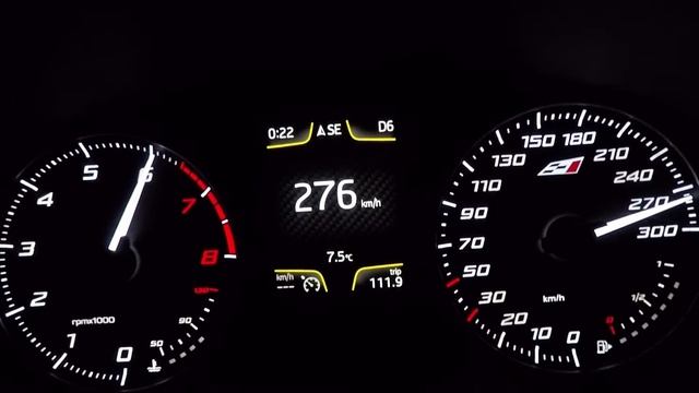 SEAT Leon Cupra 280 DSG Vmax attempt#1 смотреть онлайн