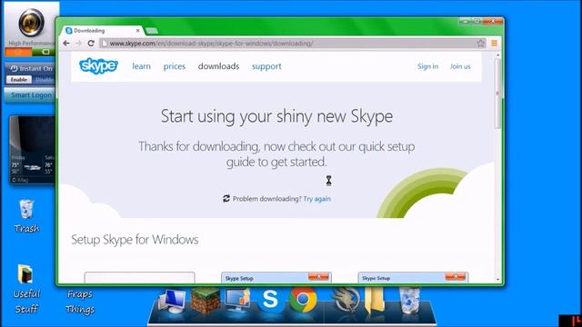 How to get Windows 7 Skype on Windows 8! смотреть онлайн