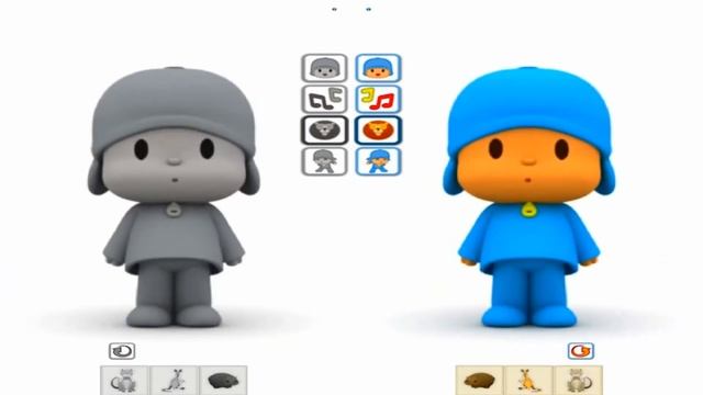 2d Cartoon,Made For Kids,poccoyo Black And White Talking Pocoyo Funny Collection