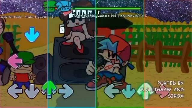 فرايدي نايت فانكين مود ديف و بامبي Song Splitathon هارد Friday Night Funkin' смотреть онлайн