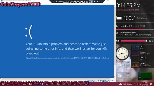 Windows 8.1 has BSOD VM смотреть онлайн