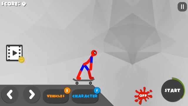 Stickman Dismount 3 Heroes Part 1 One On One / Android Gameplay HD смотреть онлайн