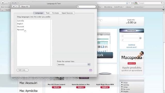 HowTo - UI Language change Mac OS X смотреть онлайн