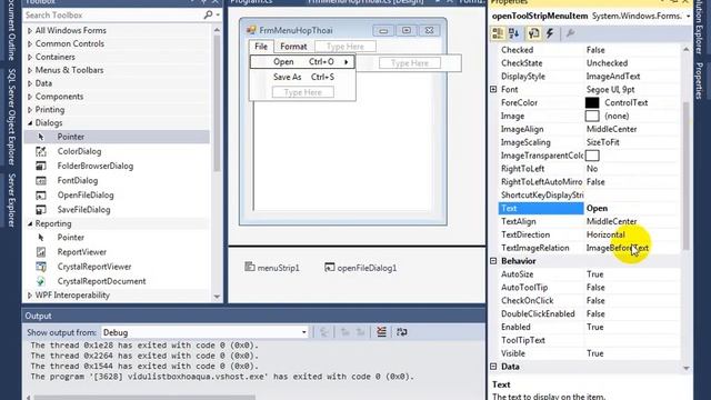 5 Thiết kế menu và hộp thoại OpenFileDialog tin9a6 смотреть онлайн
