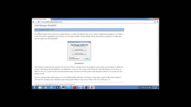 HOW TO ENABLE/DISABLE TASK MANAGER IN WINDOWS 7 смотреть онлайн