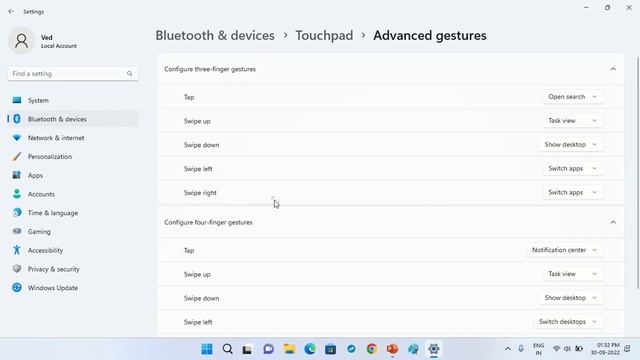 Change Touchpad Gestures in Windows 11 смотреть онлайн