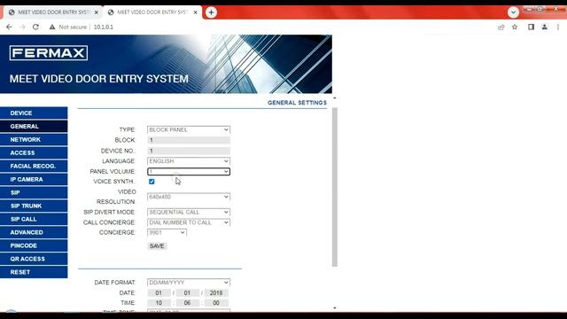 Fermax KIN 1455 Meet IP Video Intercom System Setup and Configuration смотреть онлайн