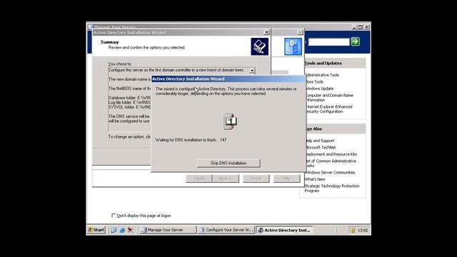 Windows Server 2003 - Adding a domain - 1 смотреть онлайн