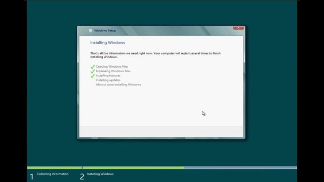 Installing Windows 8 build 8250 смотреть онлайн