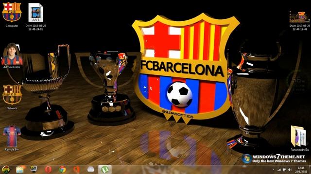 Theme Windows 7 FC barcelona BY:Dream смотреть онлайн