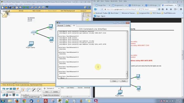 2.2.4.9 Packet Tracer Configuring Port Security смотреть онлайн