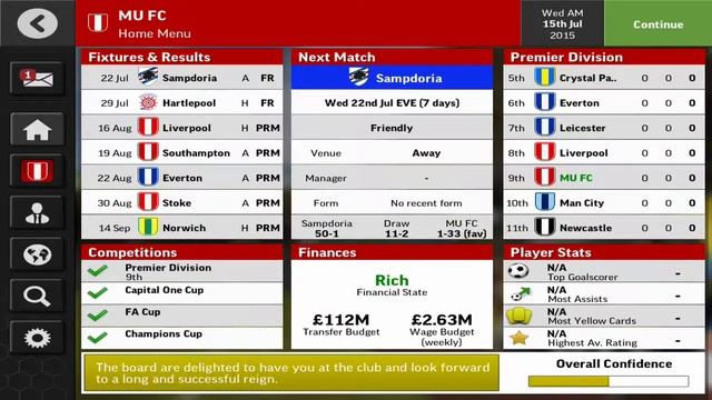 FOOTBALL MANAGER MOBILE 2016 (iPad iPhone Android) смотреть онлайн