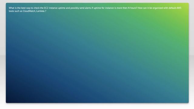 How to check AWS EC2 instance current uptime смотреть онлайн