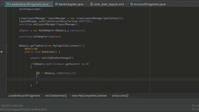 How to make Quiz APP in Android Studio | Part 32 | LeaderBoard Fragment смотреть онлайн