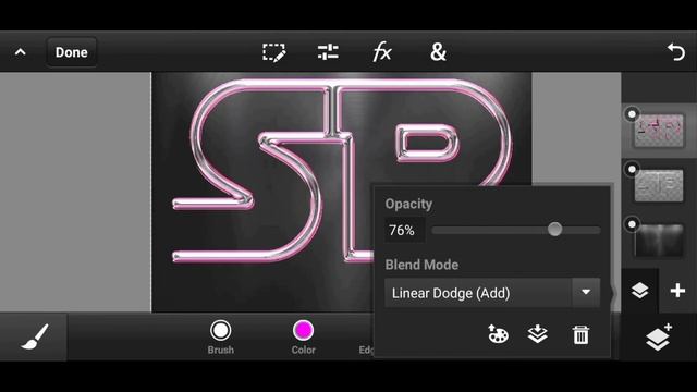 STROKE TEXT W/FIRE EFFECT on PIXELLAB &PS TOUCH смотреть онлайн