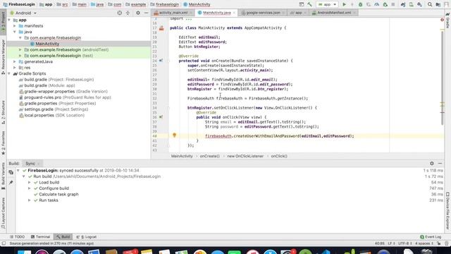 Firebase Email Authentication in Android смотреть онлайн