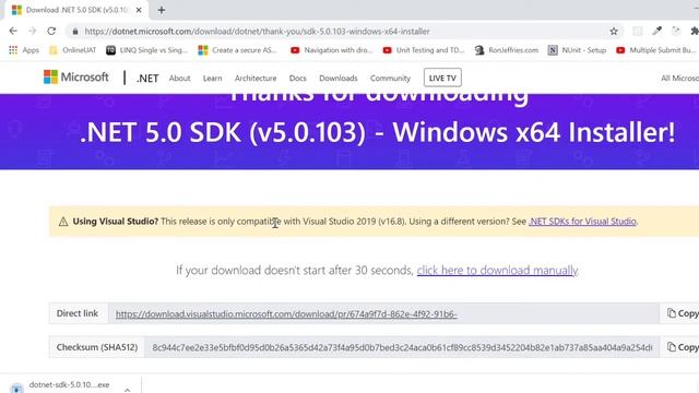 Quick Guide to install NET 5.0 SDK смотреть онлайн