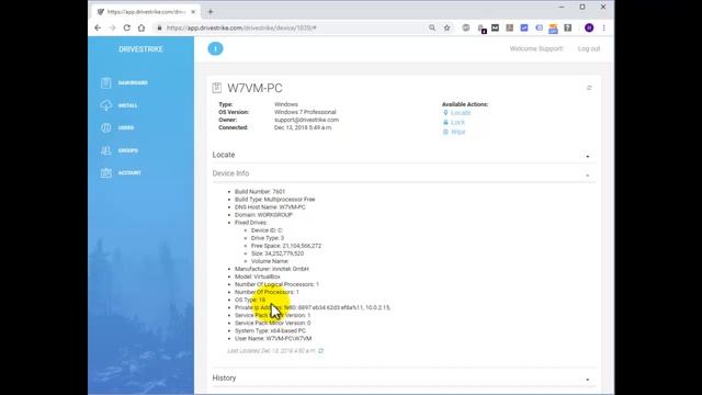 DriveStrike Windows Remote Wipe Demonstration смотреть онлайн