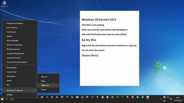 Windows 10 Start Menu not working try this simple fix смотреть онлайн
