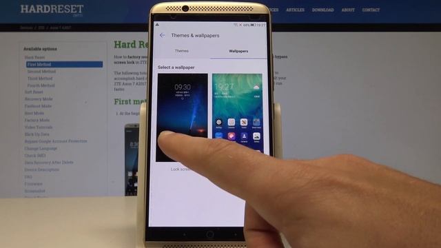 How to Change Wallpaper in ZTE Axon 7 A2017 - Choose Wallpaper for Home Screen смотреть онлайн