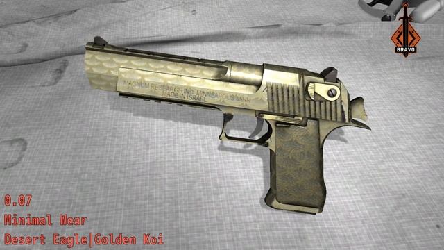 Desert Eagle Golden Koi - Skin Wear Preview смотреть онлайн