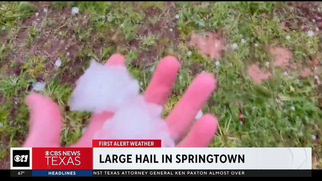 North Texas sees large hail and wind damage as storms move through смотреть онлайн