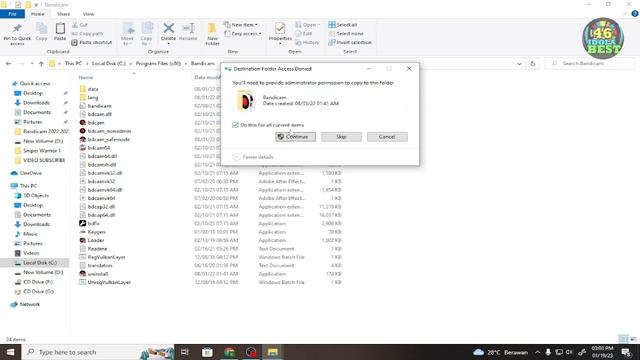 Cara Registrasi / Aktivasi & star record Bandicam Di Laptop , windows 10 2023 смотреть онлайн