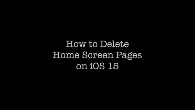How to Organize and Delete Home Screen Pages on iPhone in OS 15 смотреть онлайн