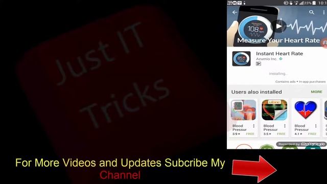 How To Use LED flash as a heart rate monitor Android Mobile | Just IT Tricks смотреть онлайн
