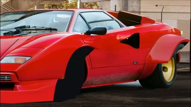 Wide Body Lamborghini Countach Virtual Tuning Photoshop смотреть онлайн