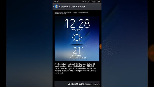 download s8 widget for any of device ios and Android смотреть онлайн