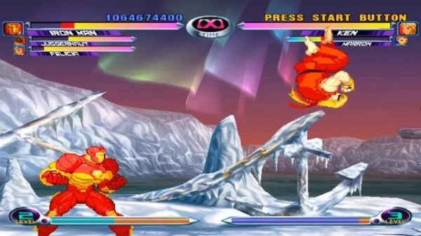 Marvel Vs Capcom 2 - Dreamcast Gameplay - Longplay