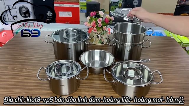 Bộ nồi fissler original profi collection set 6- Made in Germany . смотреть онлайн