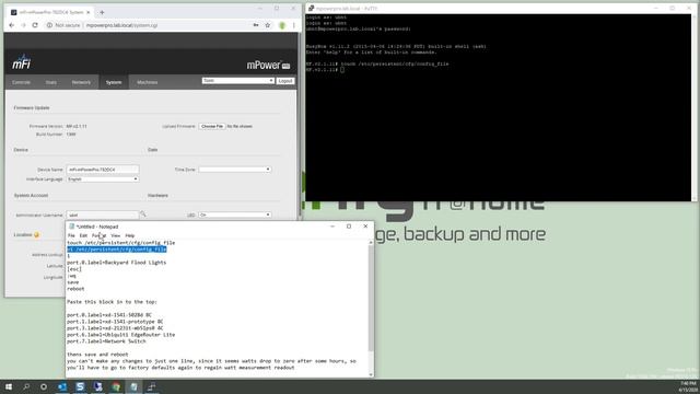 How to change Ubiquiti mPower controllable power outlet names via SSH, no MFi required! смотреть онлайн