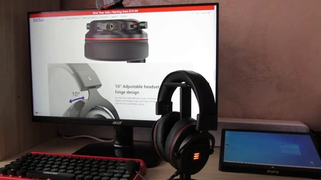 EKSA E900 Pro 7.1 Virtual Surround Sound Gaming Headset смотреть онлайн