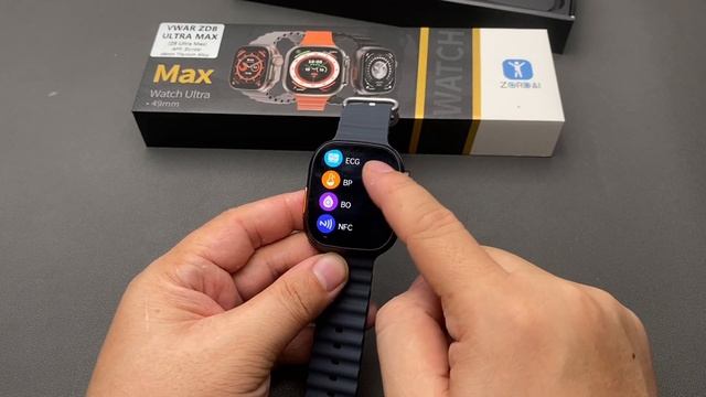 VWAR ZD8 Ultra MAX Black Color Unbox- Real 1:1 49mm Clone, Best Ultra Smart Watch? Apple Ultra Copy смотреть онлайн