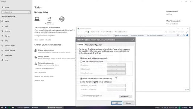 How to change DNS and IP address (Windows 10) смотреть онлайн
