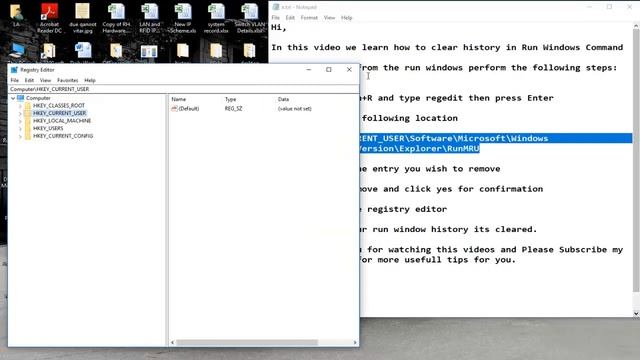 delete run history or run searches in windows 10 смотреть онлайн
