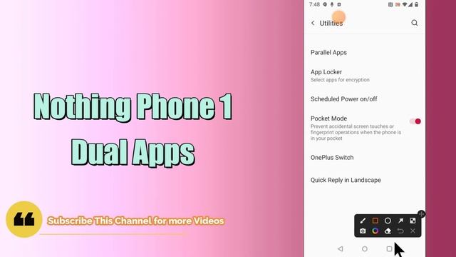 Nothing Phone 1 Dual Apps/Clone Apps || Clone Facebook,instagram Etc..