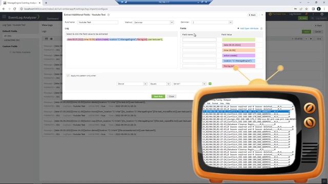 Eventlog Analyzer – Custom Log Parsing | ManageEngine