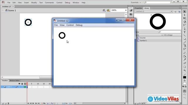 #12 Adobe Flash CS6 Tutorial (Telugu) - Flash Symbols & Instances (For Beginners) смотреть онлайн