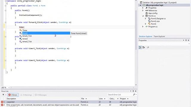 Silly progress bar logic on c# windows form application смотреть онлайн