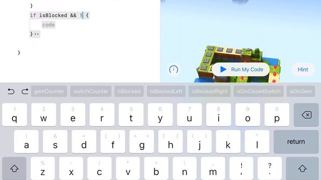 Three Gems, Four Switches - Swift Playgrounds Learn to Code 2 with Explanation смотреть онлайн