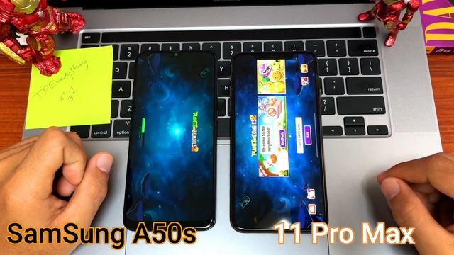 iPhone 11Pro Max vs Samsung A50s MAX Speed Test, Game PUBG Comparison смотреть онлайн