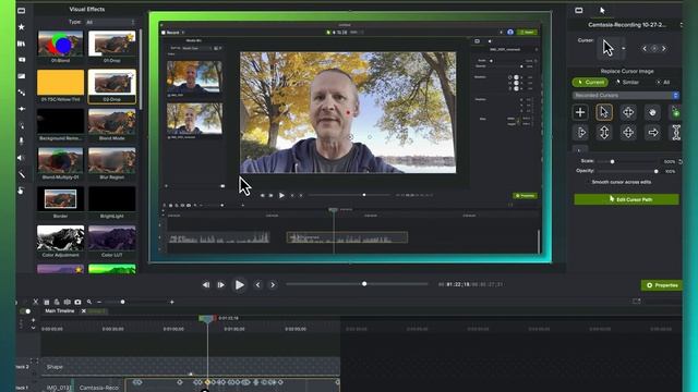 Camtasia 2022 Cursor Image Timeline Keyframe Visualization смотреть онлайн