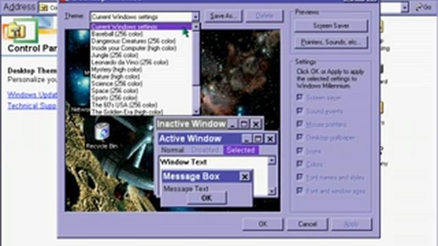 Classic Microsoft Windows Me Desktop Themes смотреть онлайн
