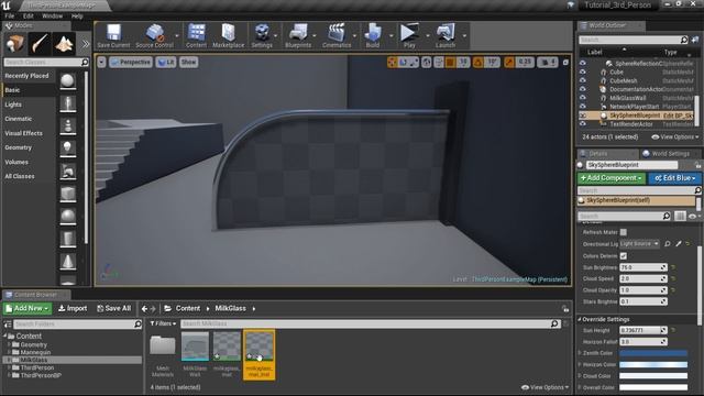 UE4 Tutorial: Milky Glass - fastest and easiest way - aka frosted glass [Unreal Engine 4.18] смотреть онлайн