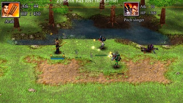 Battle Realms - Arah vs 3 Range Units and Range Heroes! смотреть онлайн
